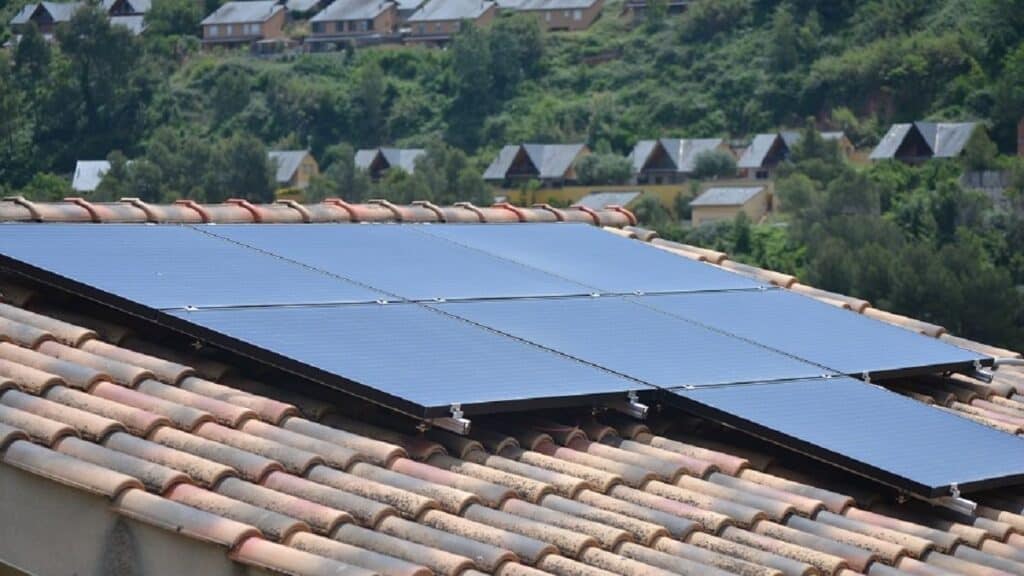 Placa soalr en vivienda