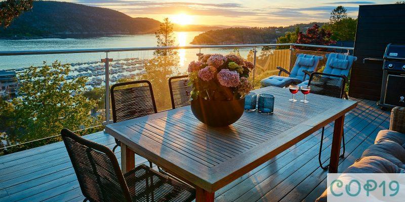 brown wooden table with chairs